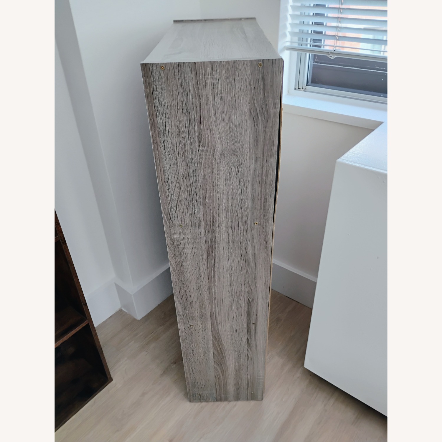 Ashley Furniture Light Gray Wood Bookcase - image-3