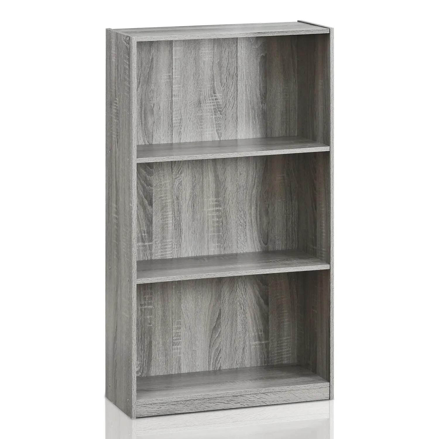 Ashley Furniture Light Gray Wood Bookcase - image-4