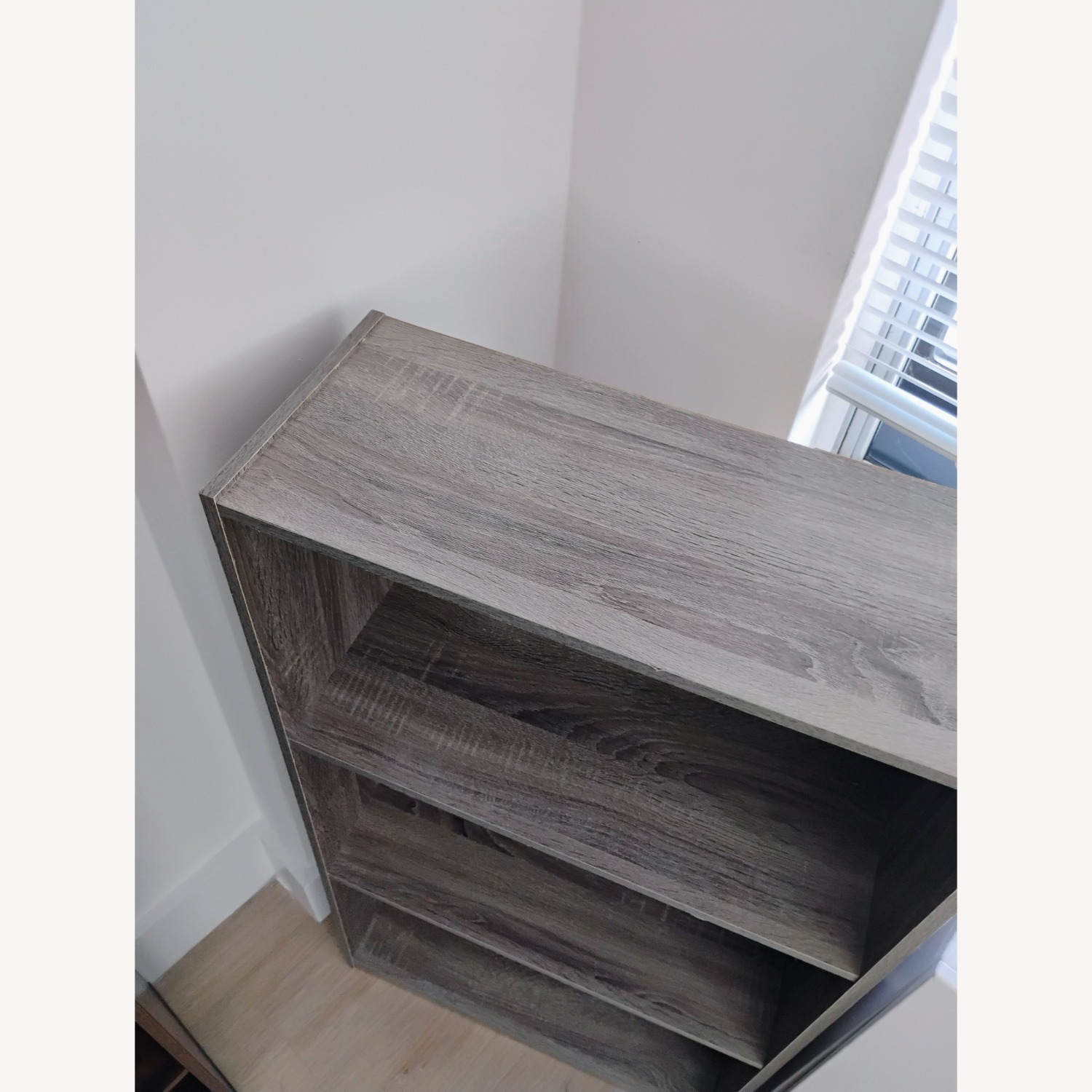 Ashley Furniture Light Gray Wood Bookcase - image-2