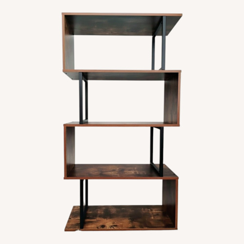 Used Modern S-Shaped Geometric 5-Tier Bookshelf for sale on AptDeco