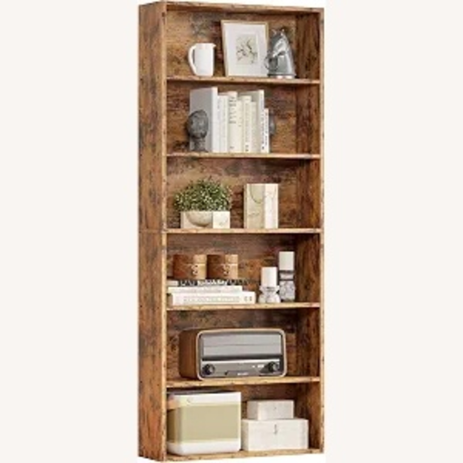 Modern Industrial 6-Tier Bookshelf - image-4