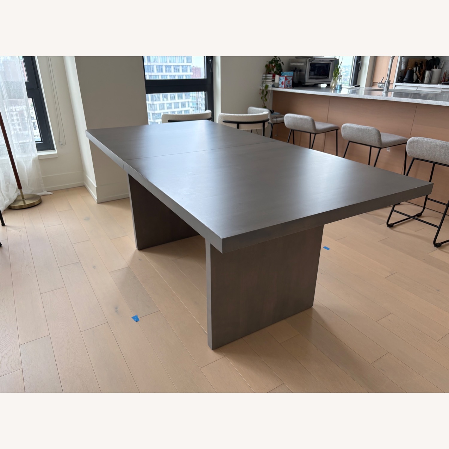 Room & Board Corbett Dark Gray Wood Dining Table - image-3