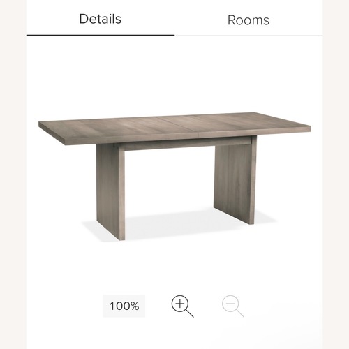 Used Room & Board Corbett Dark Gray Wood Dining Table for sale on AptDeco