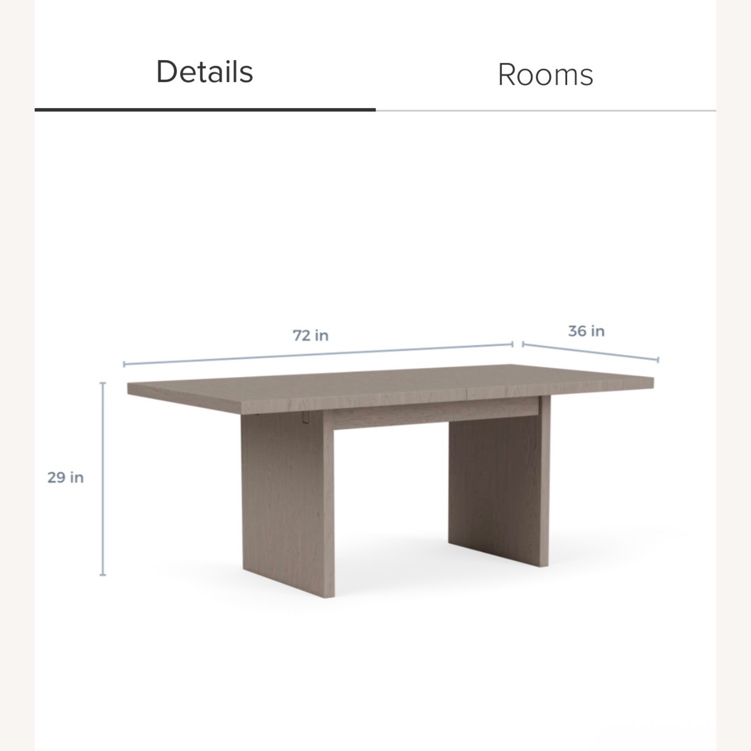 Room & Board Corbett Dark Gray Wood Dining Table - image-6