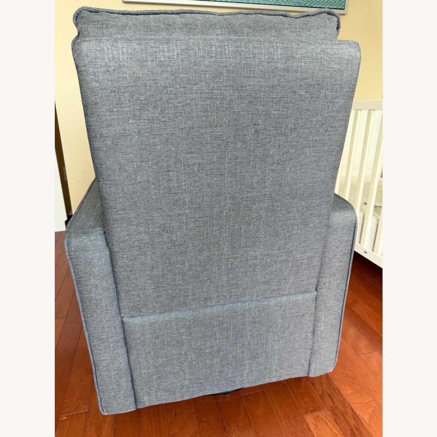 Davinci Light Gray Fabric Nursing Chair - image-3