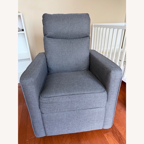 Used Davinci Light Gray Fabric Nursing Chair for sale on AptDeco