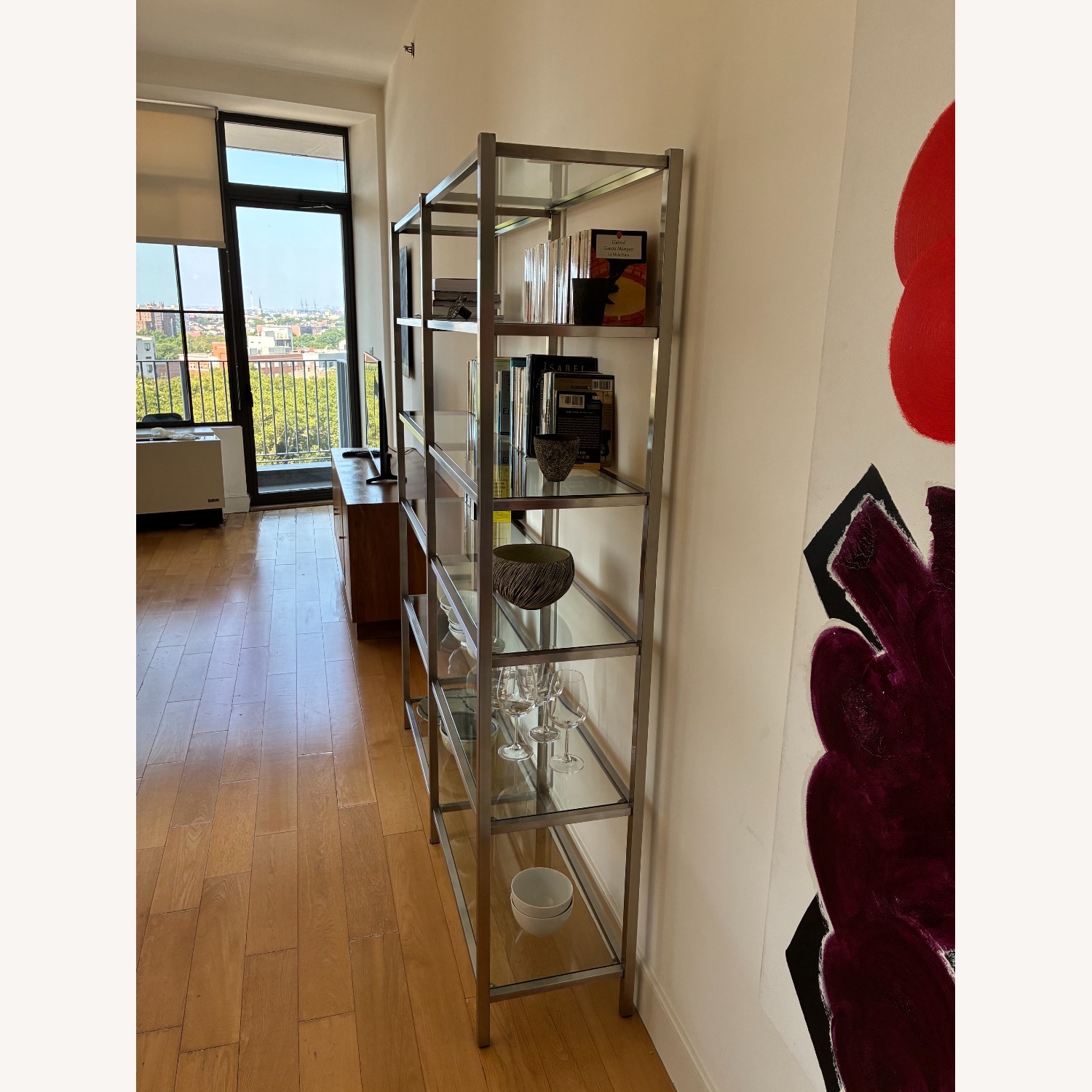 Room & Board Brixton Bookcase (Steel, Glass) - image-3