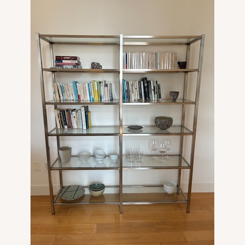 Used Room & Board Brixton Bookcase (Steel, Glass) for sale on AptDeco