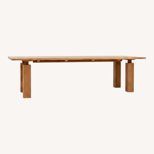 Used Sun at Six Wolo Natural Wood Dining Table for sale on AptDeco