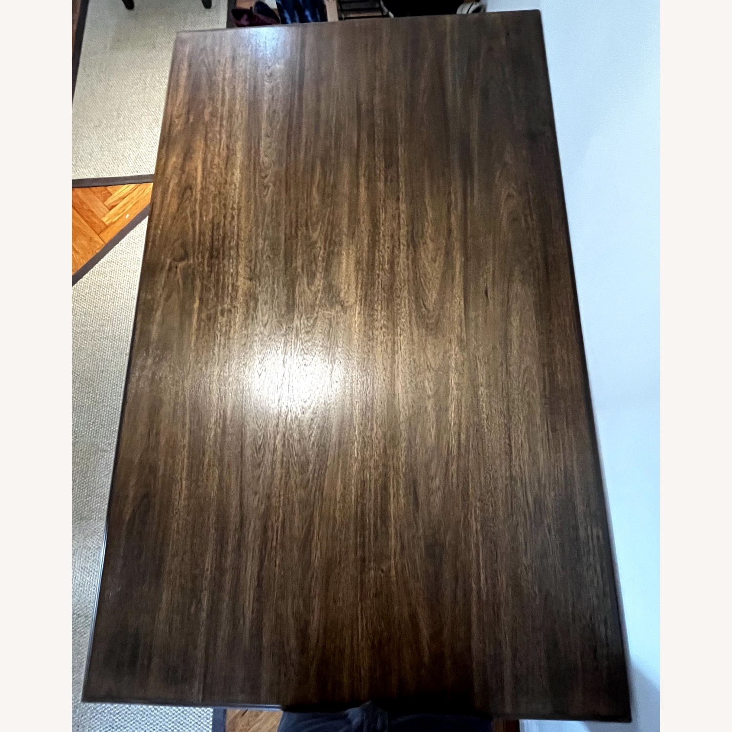Dark Brown Wood Dining Table - image-6