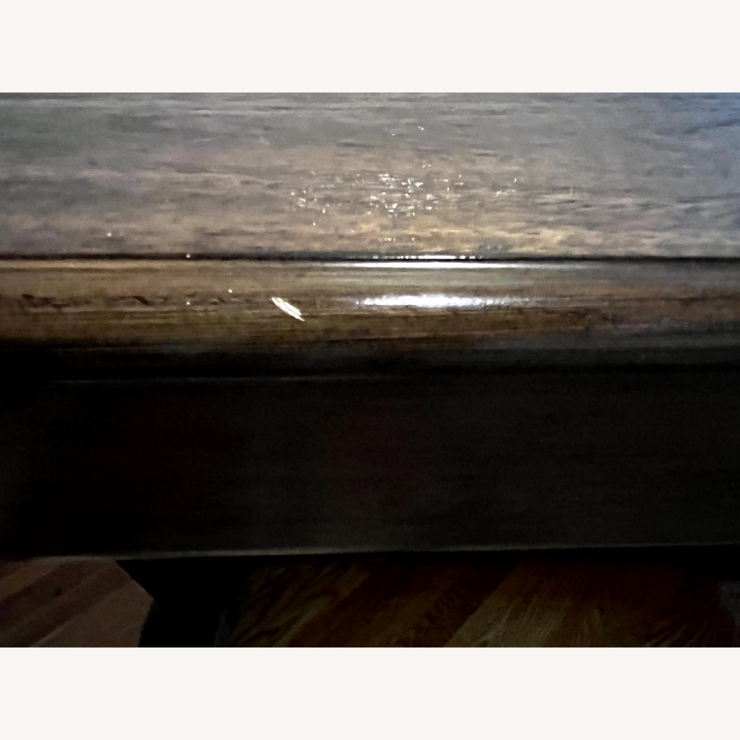 Dark Brown Wood Dining Table - image-3