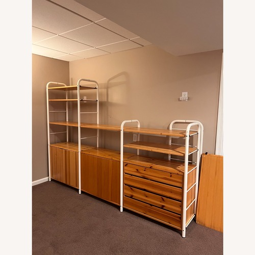 Used Vintage 1980s IKEA Niklas 4-bay Modular Shelving for sale on AptDeco