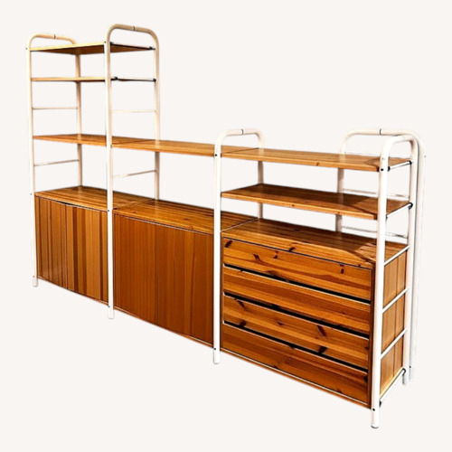 Used Vintage 1980s IKEA Niklas 4-bay Modular Shelving for sale on AptDeco
