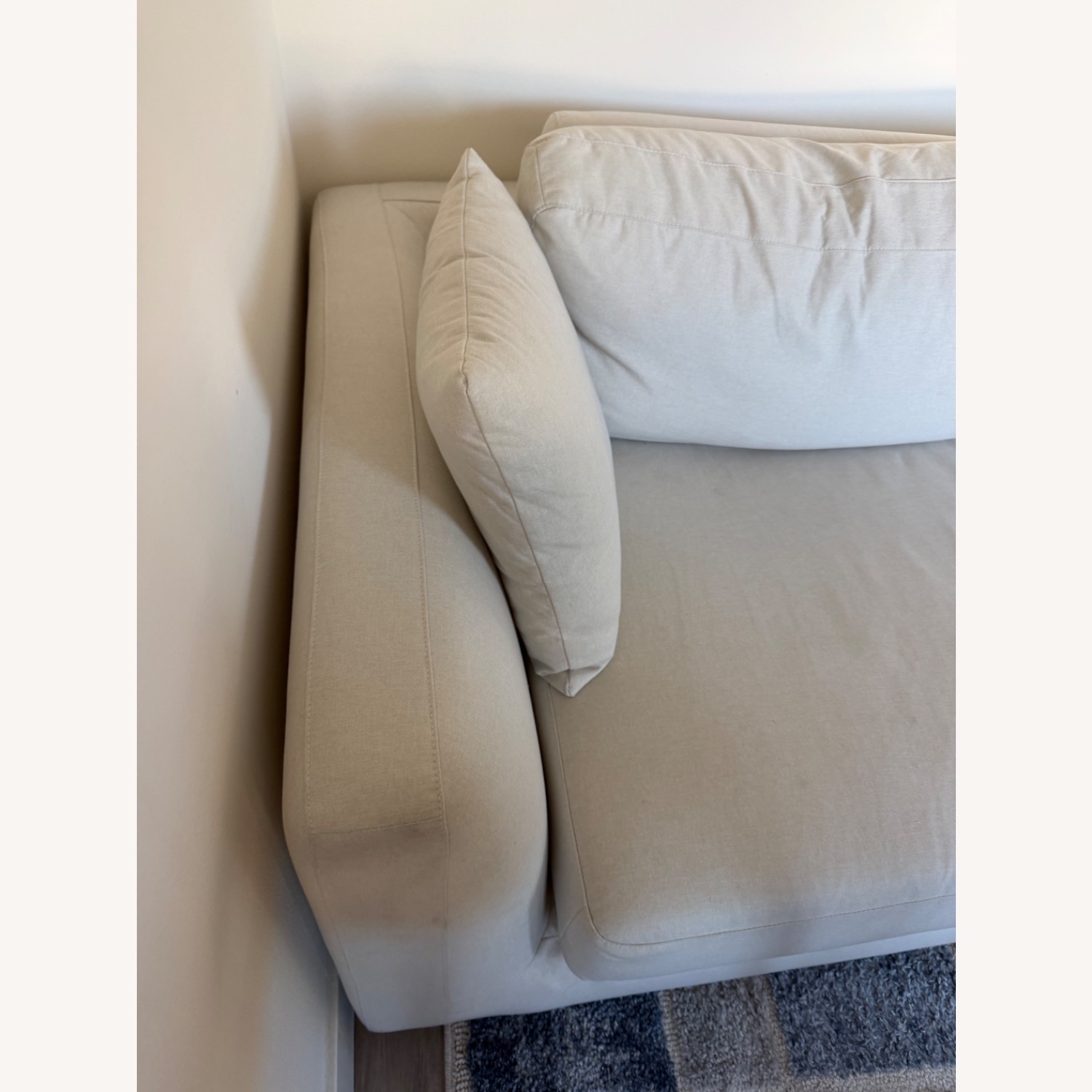Rove Concepts Milo Natural Fabric Sleeper Sofa - image-1