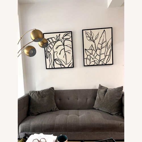Used Target Light Gray Two Seater sofa for sale on AptDeco