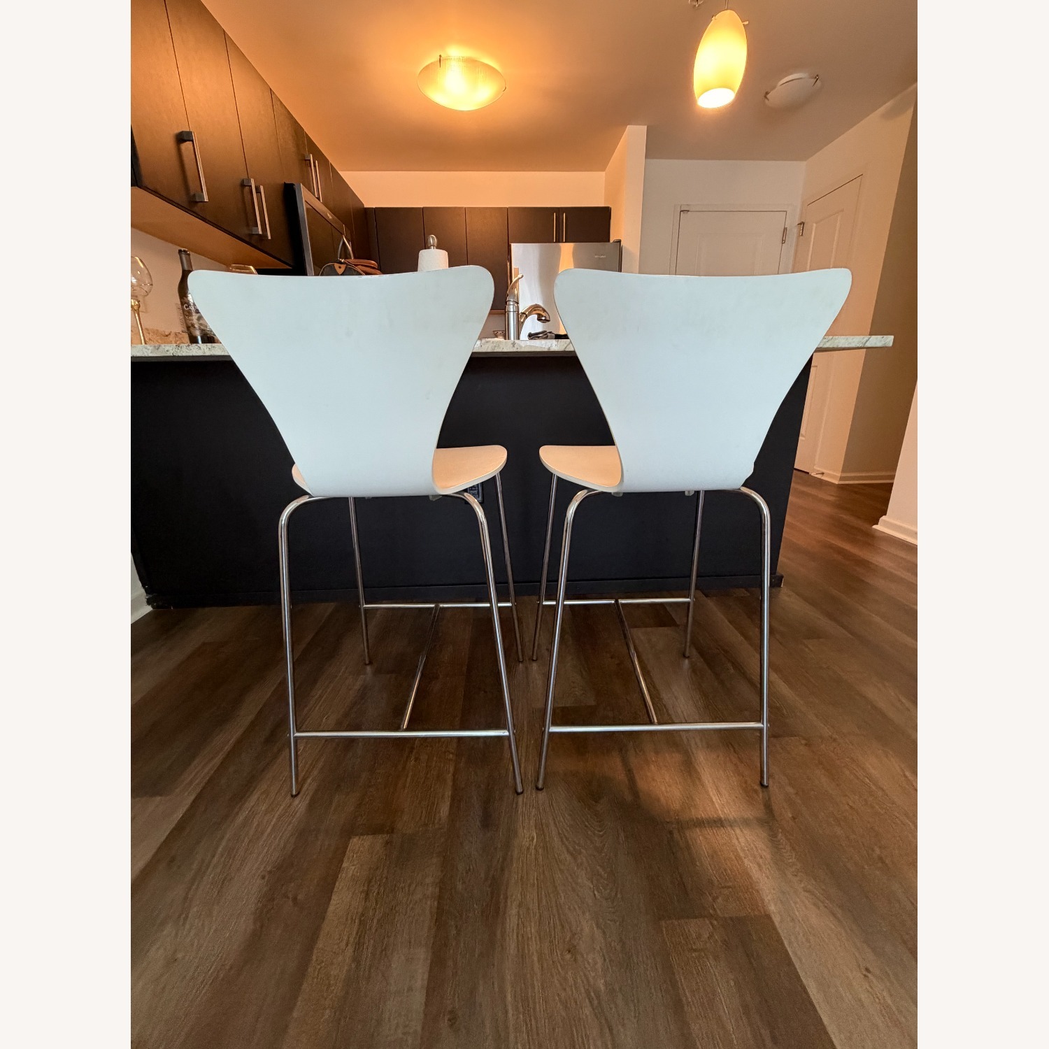 White Bar Stools - image-2