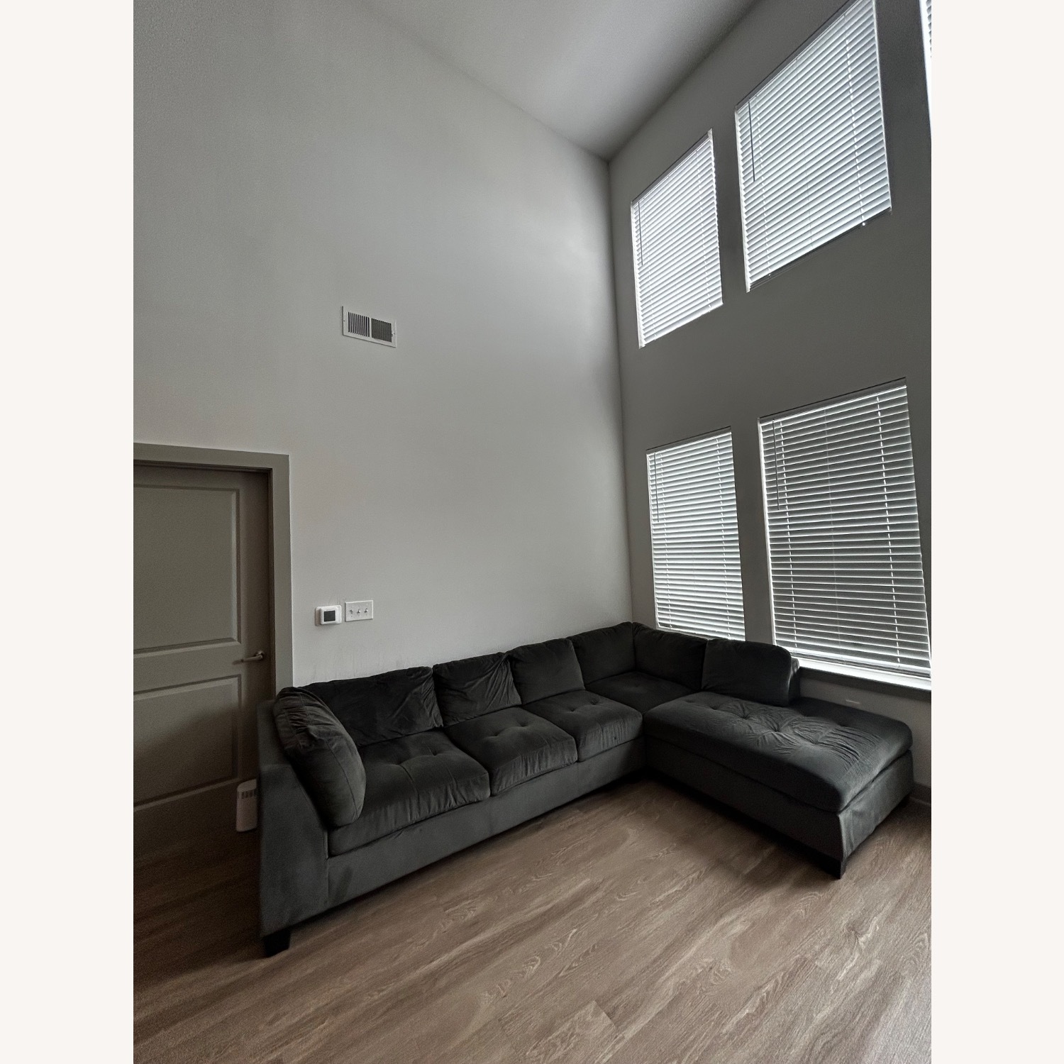 Value City Furniture Dark Gray 2 Piece Sectional - image-1