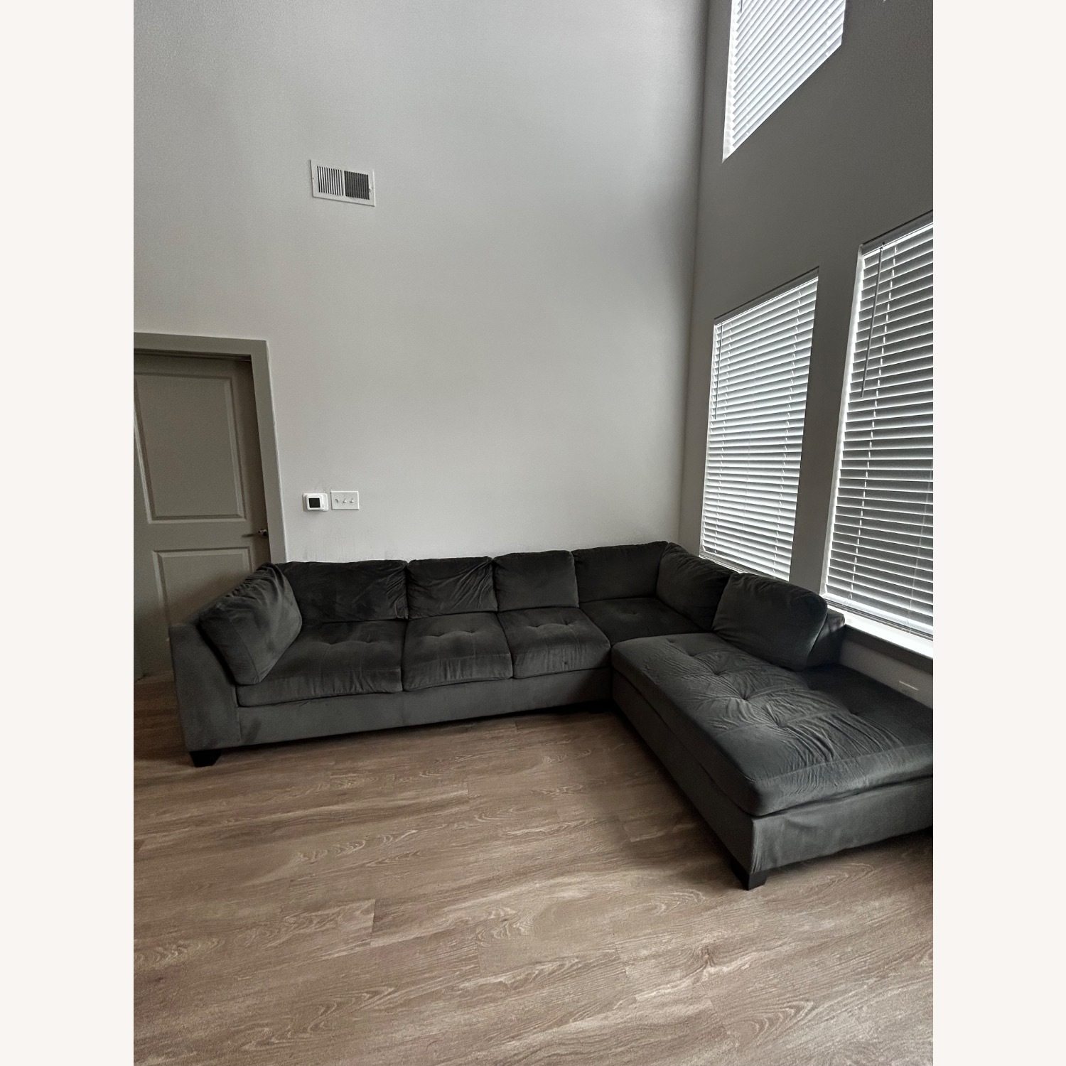 Value City Furniture Dark Gray 2 Piece Sectional - image-5