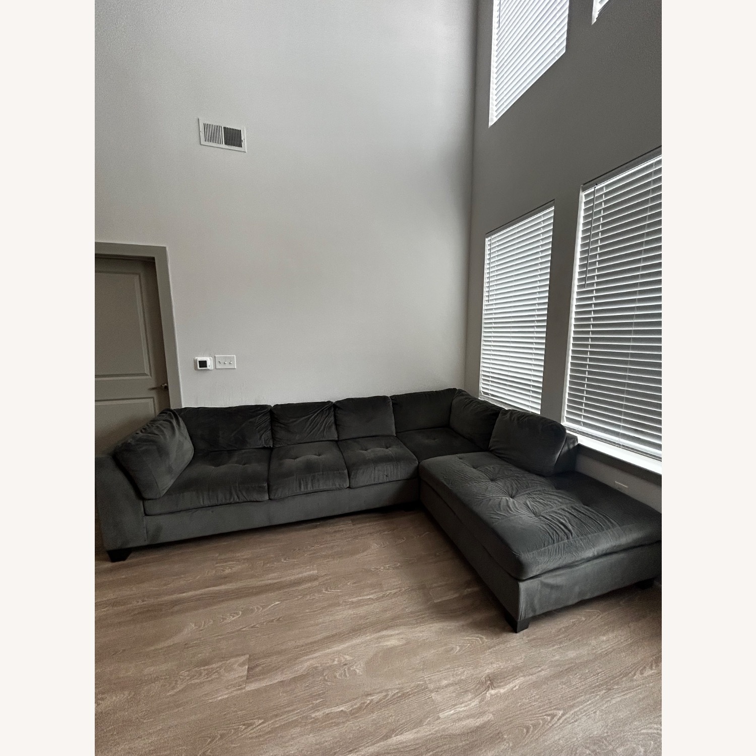 Value City Furniture Dark Gray 2 Piece Sectional - image-3