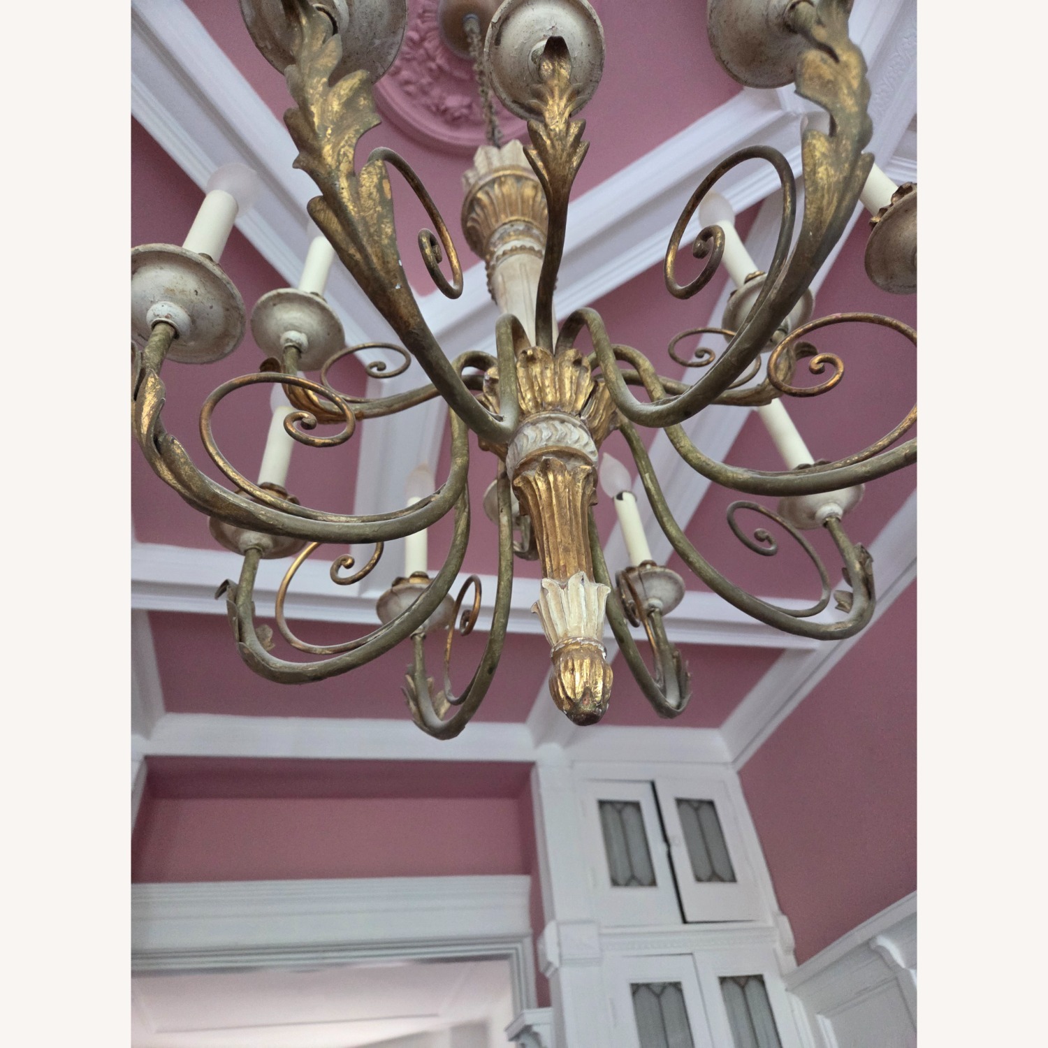 Large 12-Light French Country / Vintage Chandelier - image-4