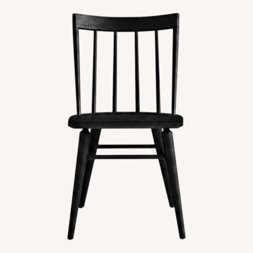 Used Pottery Barn Black Wood Dining Chairs for sale on AptDeco