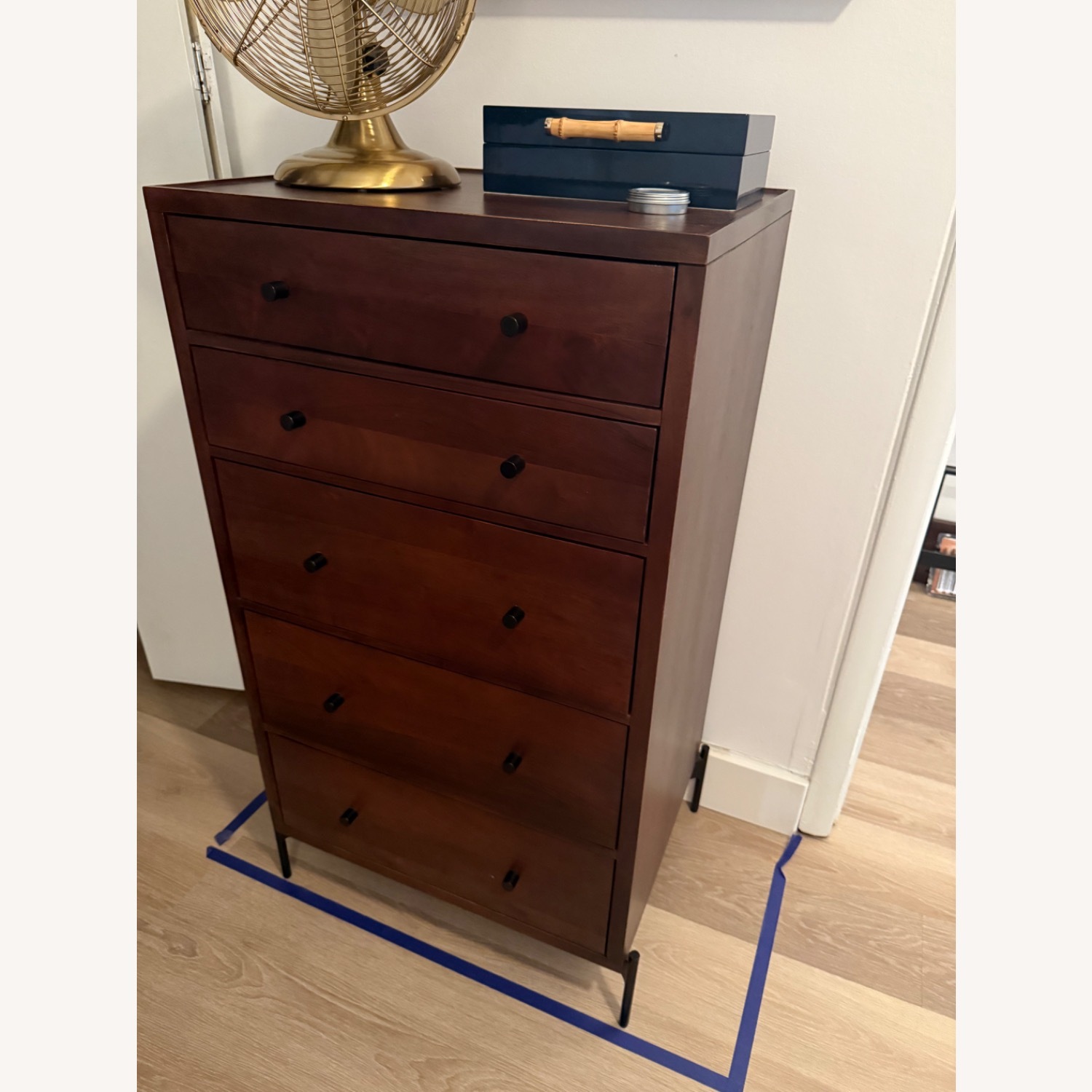 Pottery Barn Dark Brown Wood Dresser - image-2