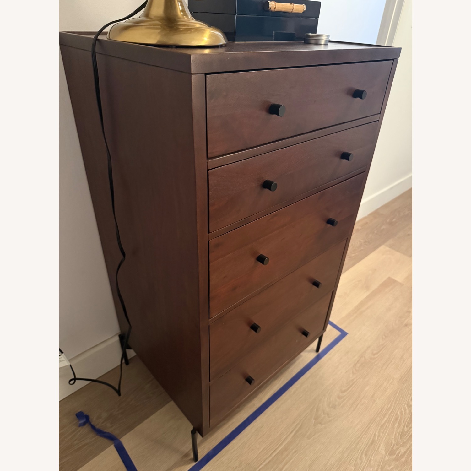Pottery Barn Dark Brown Wood Dresser - image-4