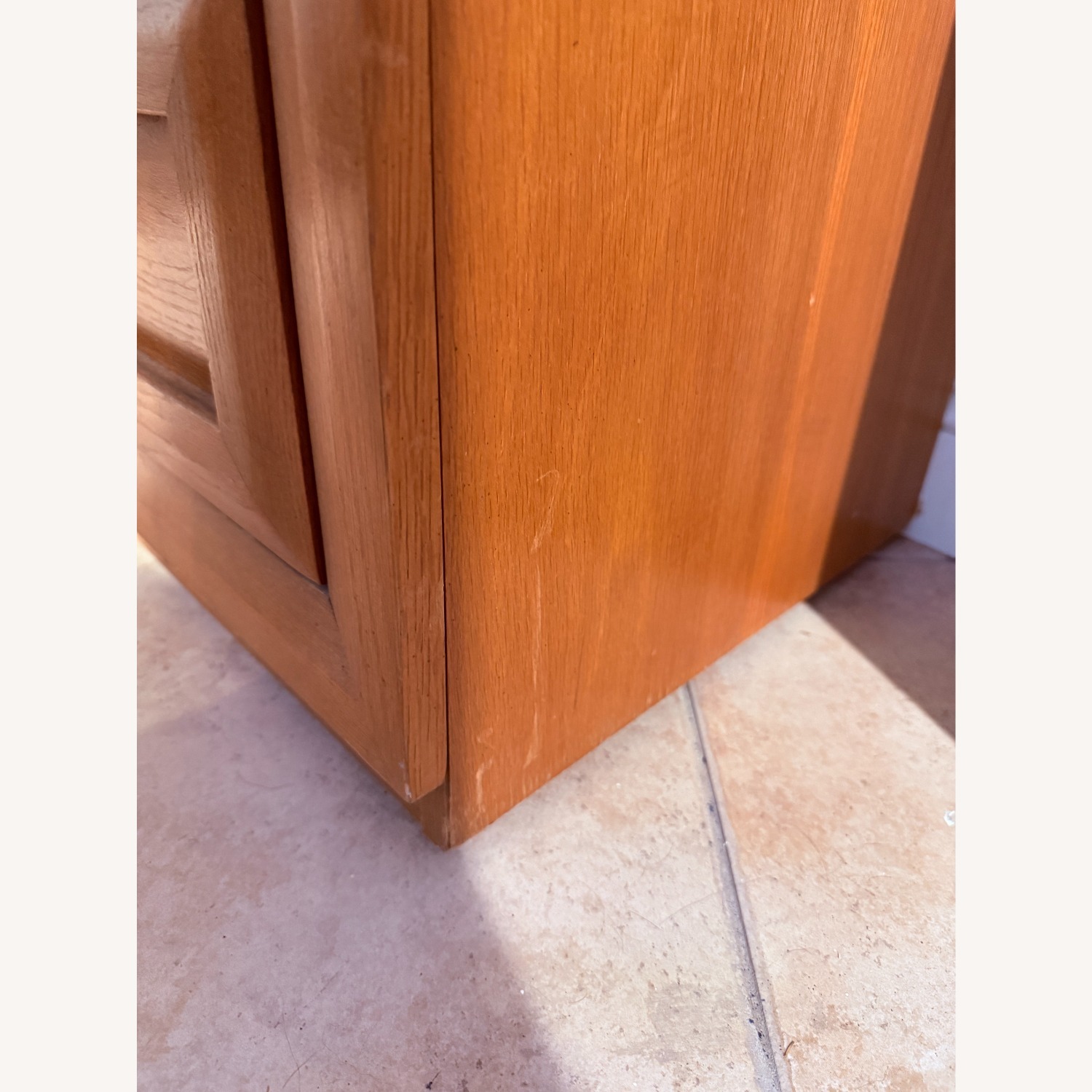 Vintage Solid Oak Armoire Wardrobe - image-2