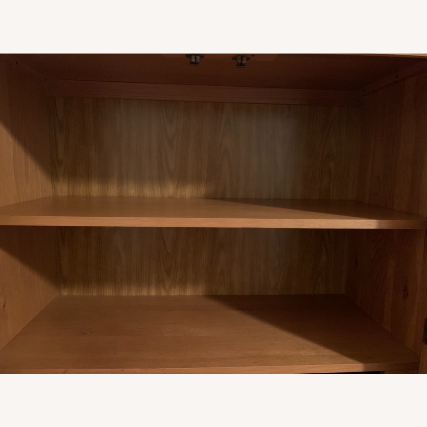 Vintage Solid Oak Armoire Wardrobe - image-8