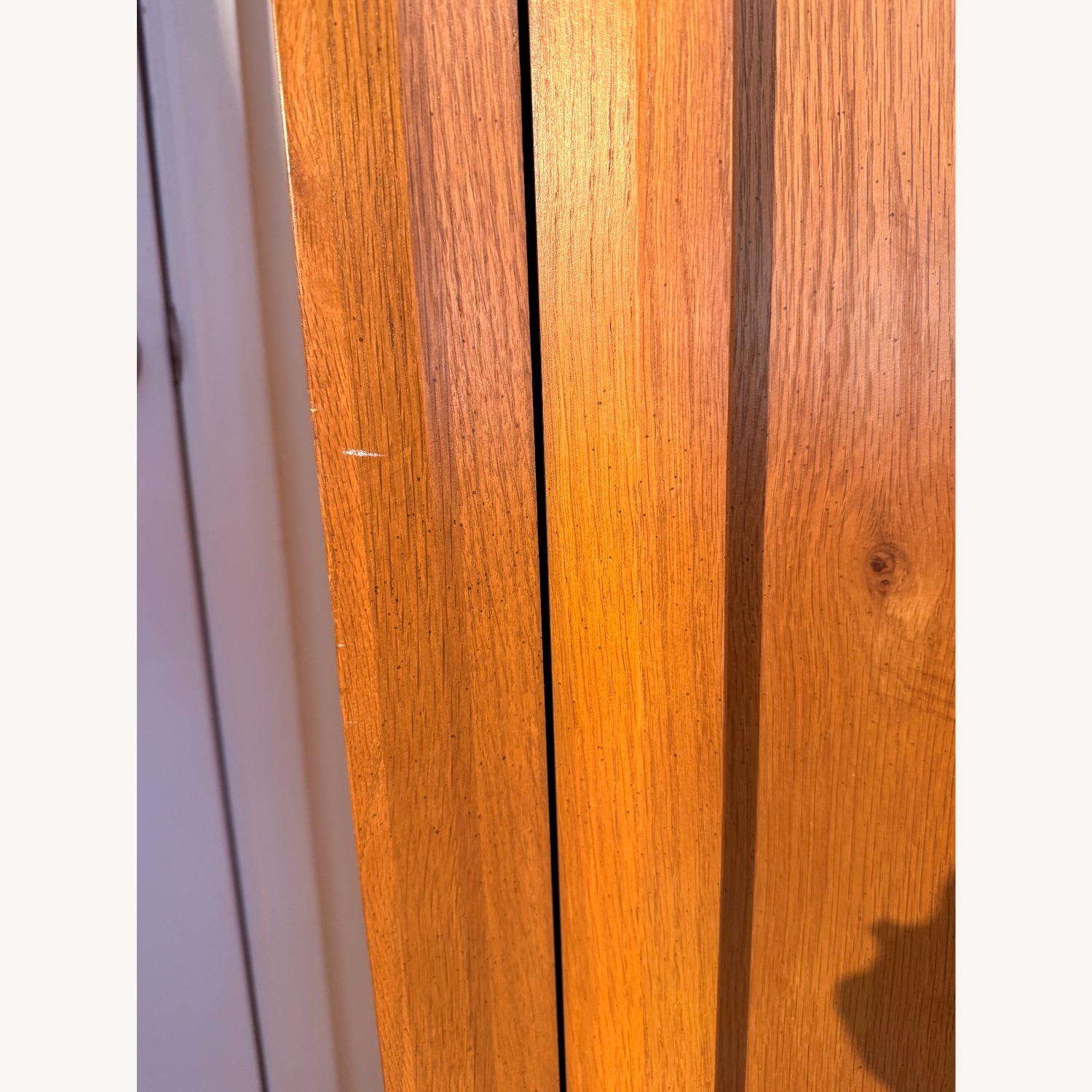 Vintage Solid Oak Armoire Wardrobe - image-4