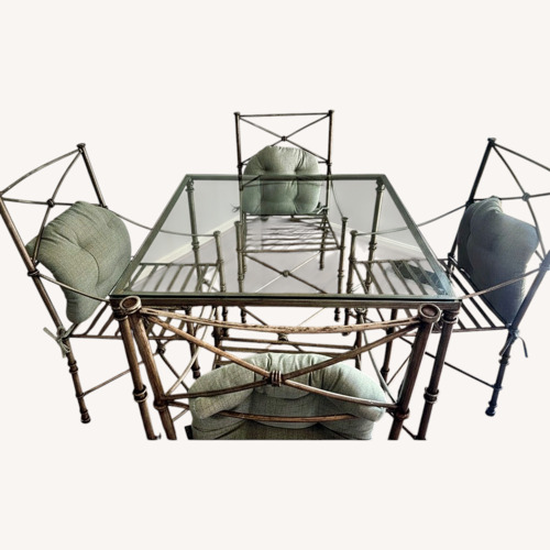 Used IKEA Vintage Pewter Gray Table Set for sale on AptDeco