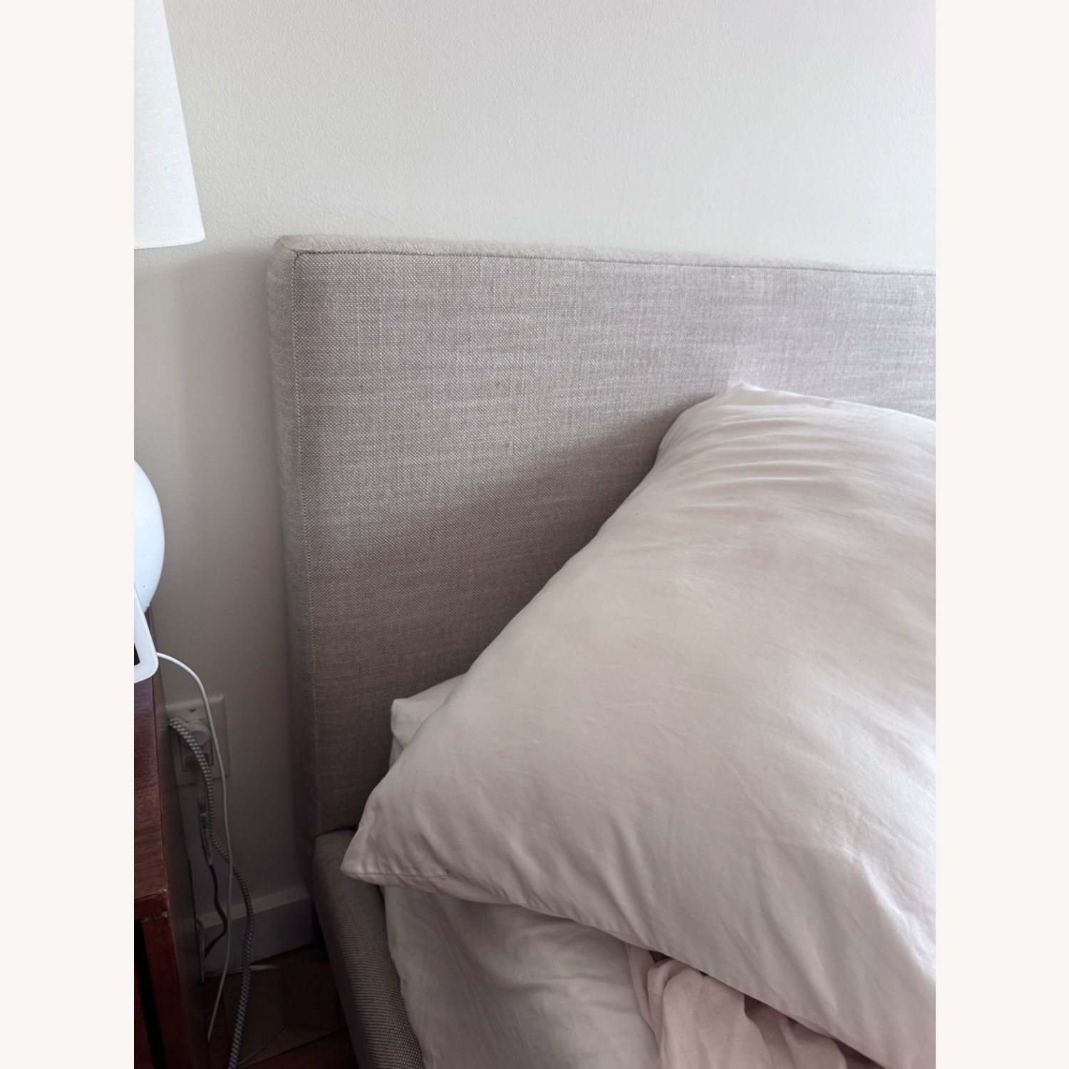 Article Light Gray Fabric Queen Bed - image-2