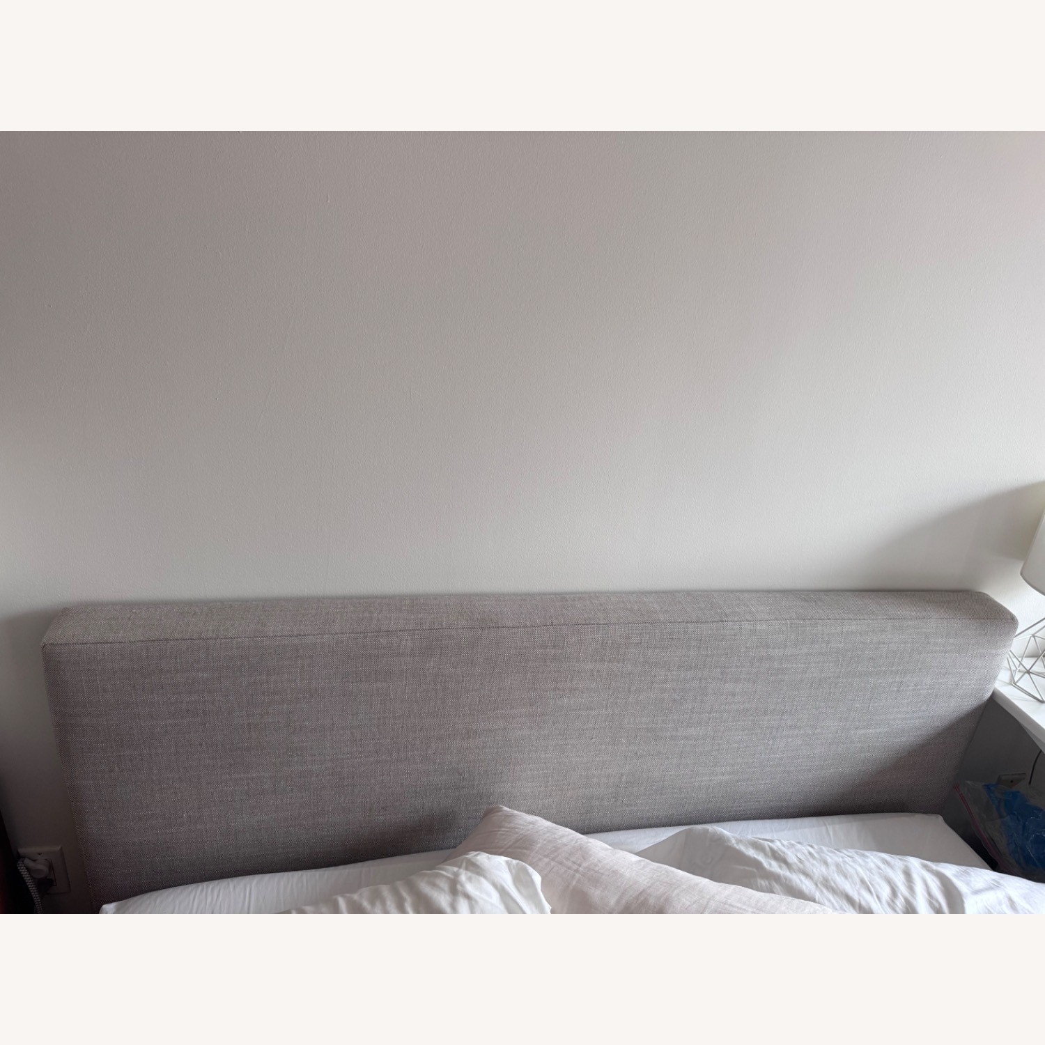 Article Light Gray Fabric Queen Bed - image-5
