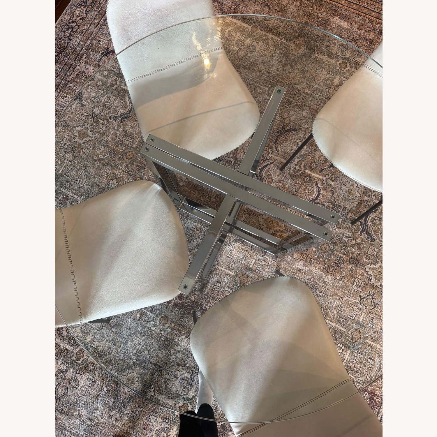 CB2 Silverado Glass Dining Table - image-3
