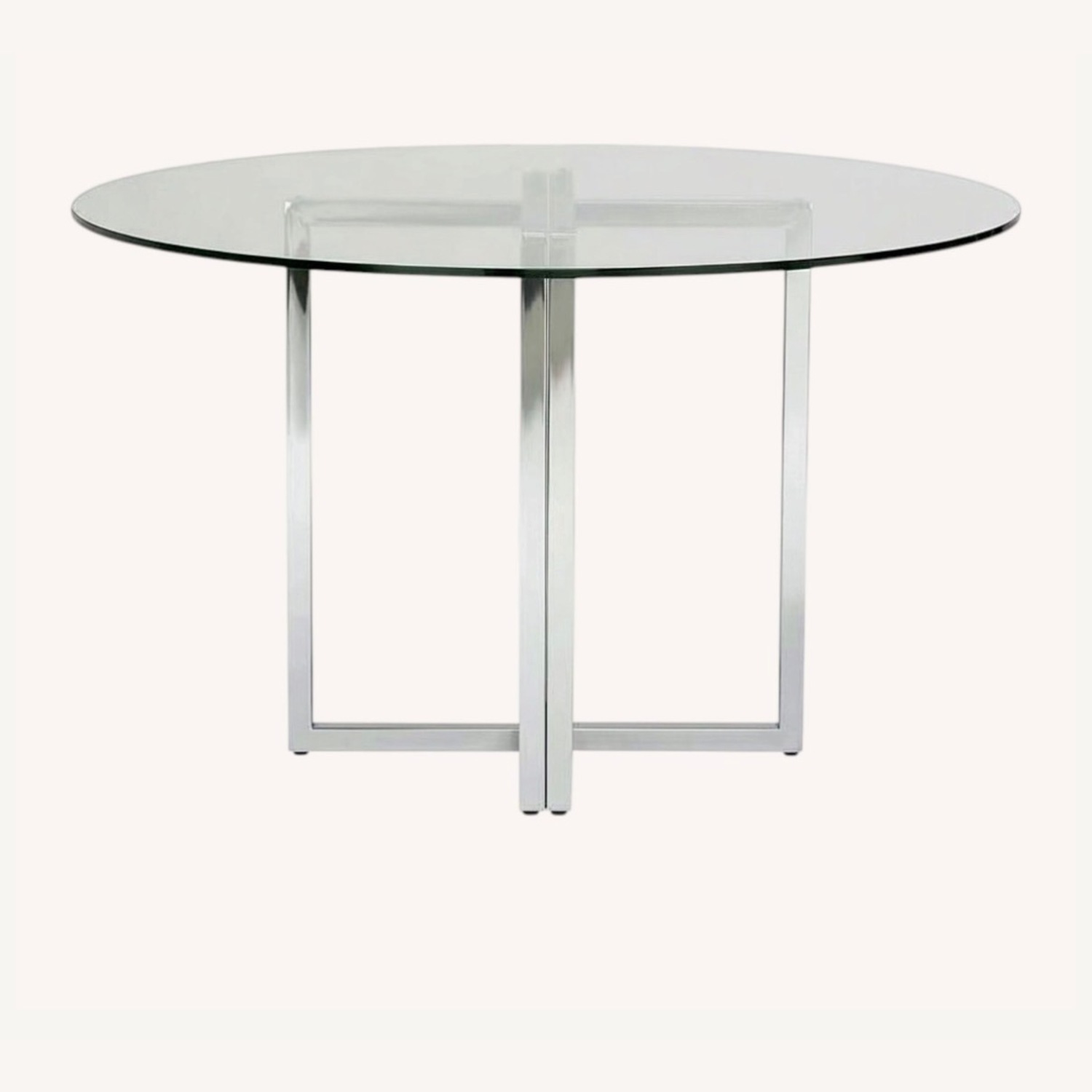 CB2 Silverado Glass Dining Table - image-1