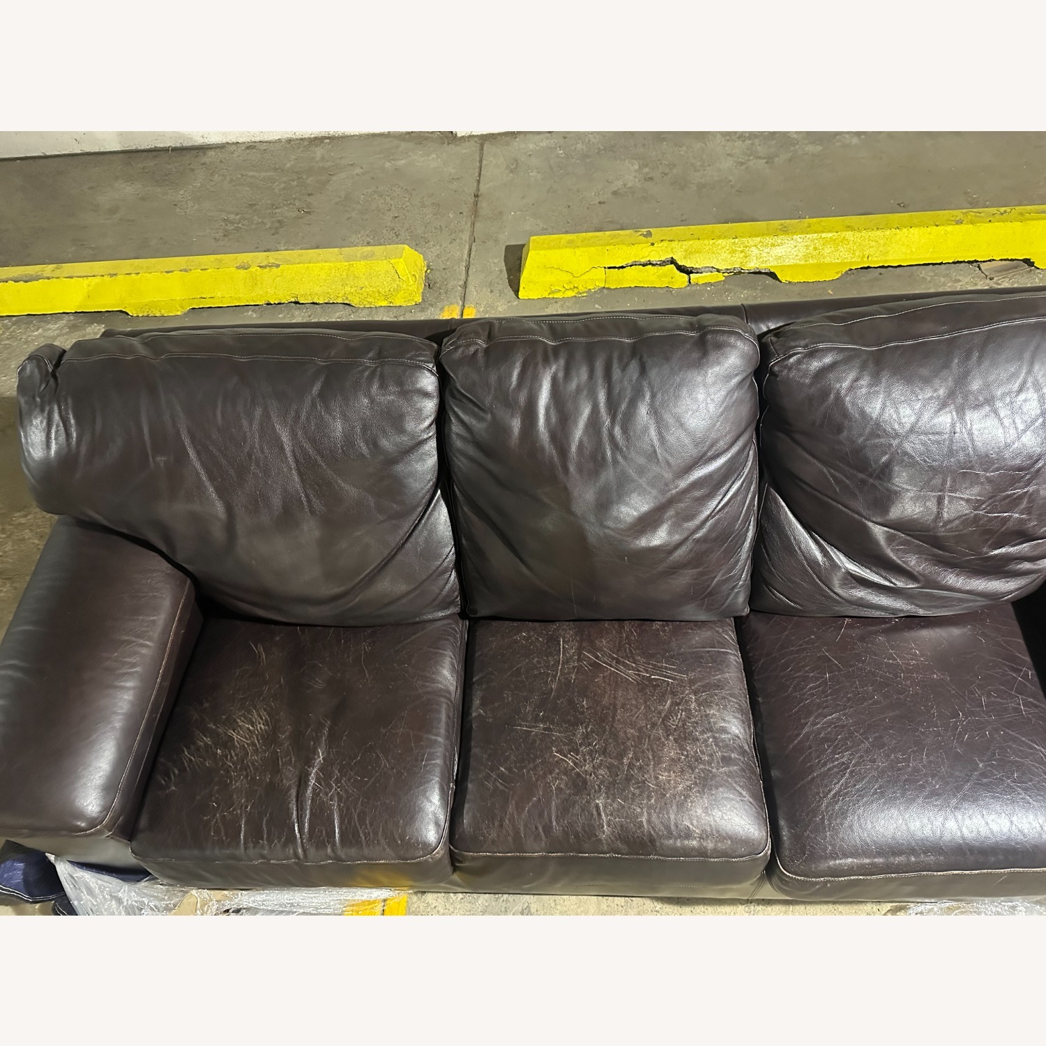 La-Z-Boy Dark Brown Leather 3+ Seater Sofa - image-4