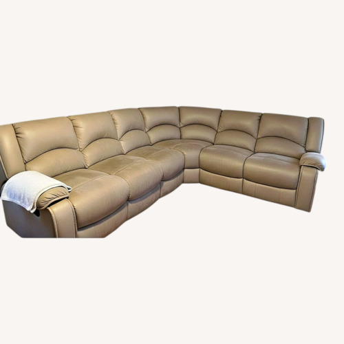 Used Microsuede L-Shape Sectional for sale on AptDeco