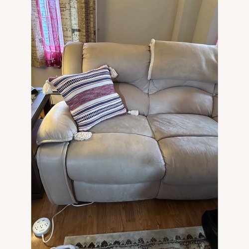 Used Microsuede L-Shape Sectional for sale on AptDeco