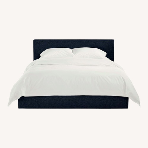 Used Room & Board Blue Fabric Full Bed for sale on AptDeco