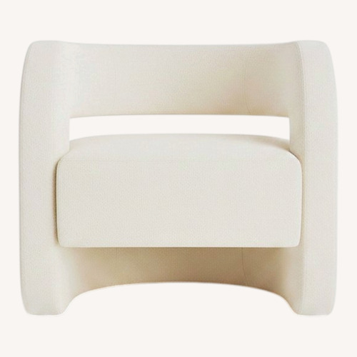 Used Kirby White Boucle Chair for sale on AptDeco