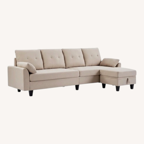 Used Wayfair Sectional W Storage Ottoman for sale on AptDeco