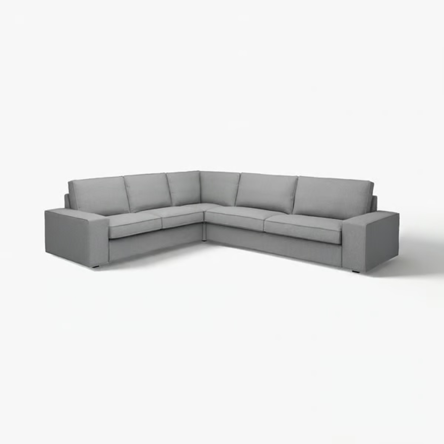 IKEA Light Gray 3+ Piece Sectional - image-6