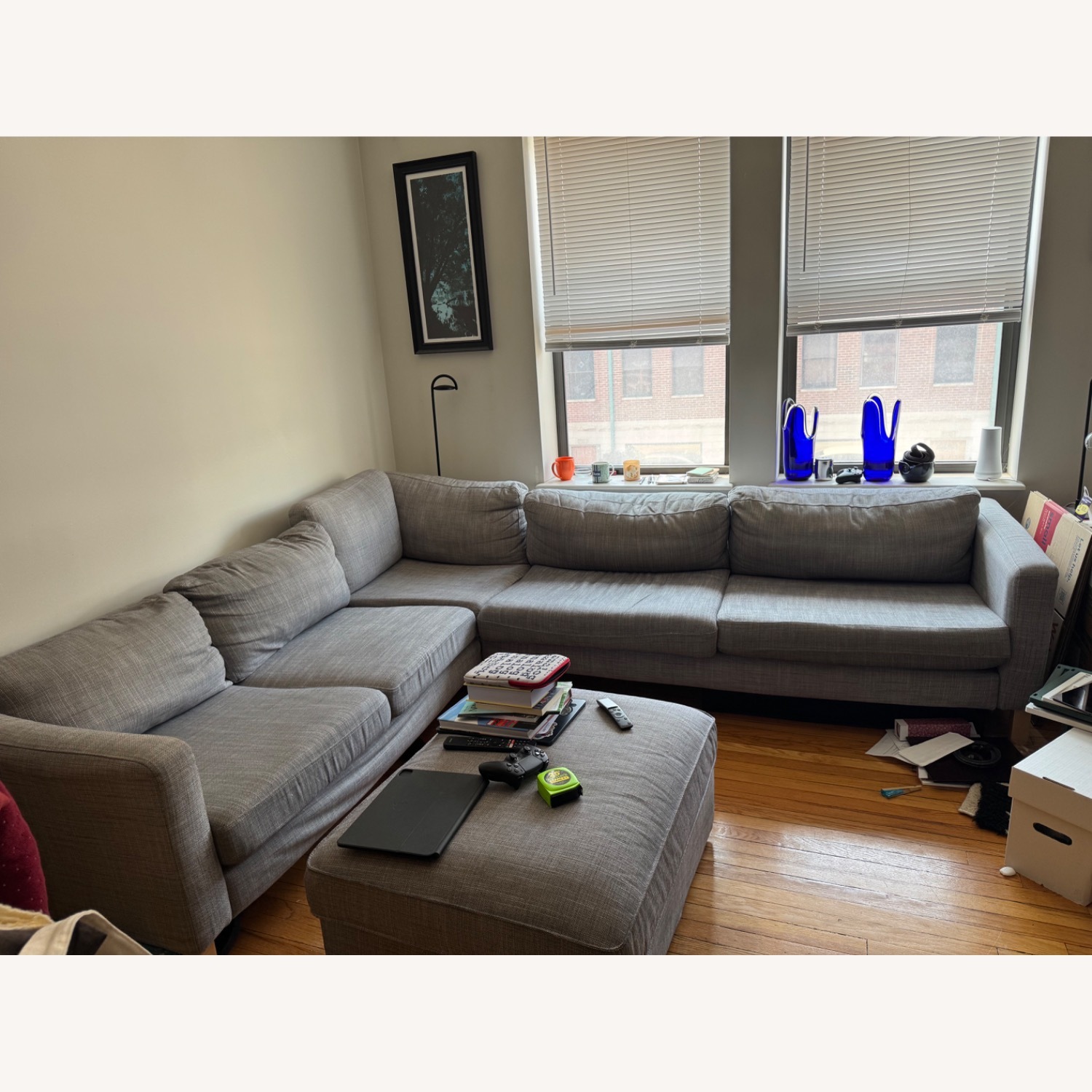 IKEA Light Gray 3+ Piece Sectional - image-2