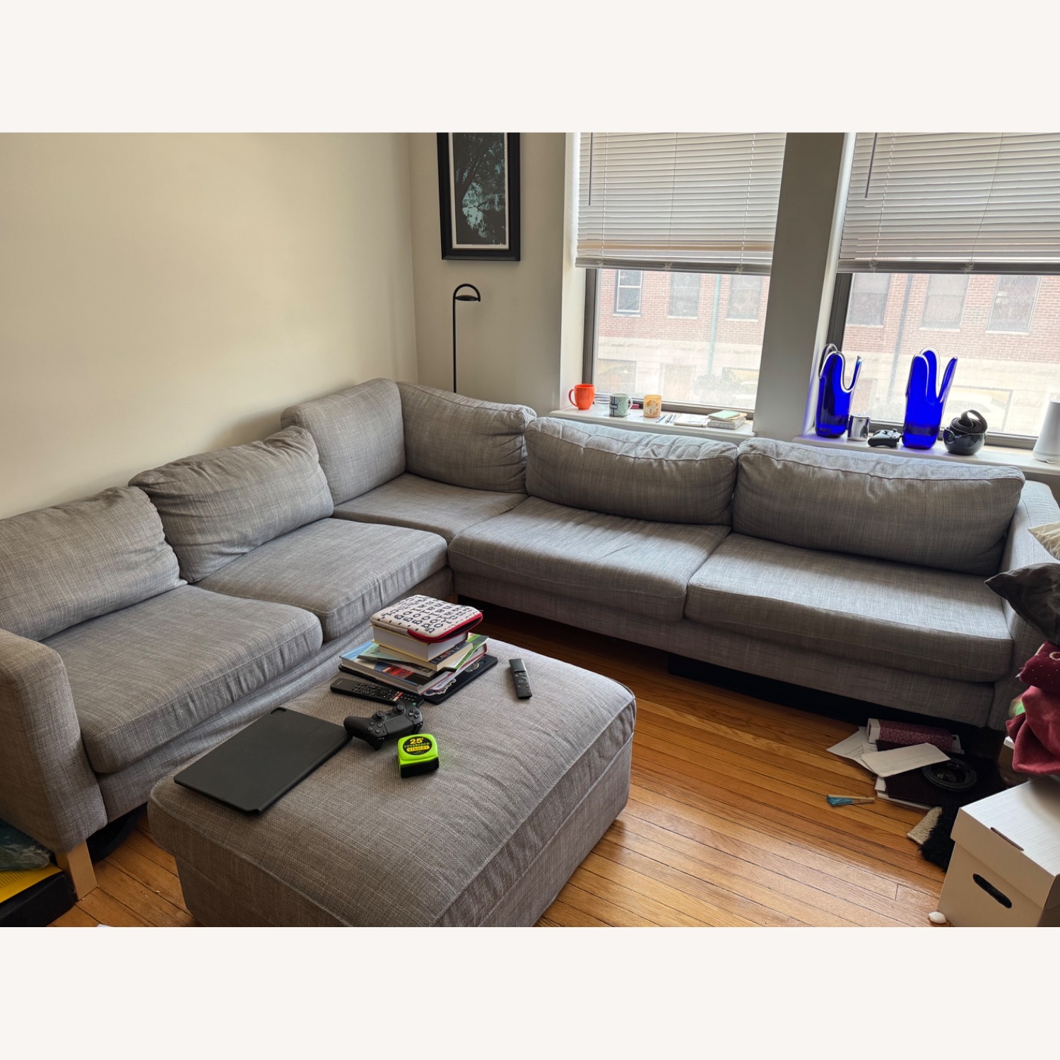 IKEA Light Gray 3+ Piece Sectional - image-1