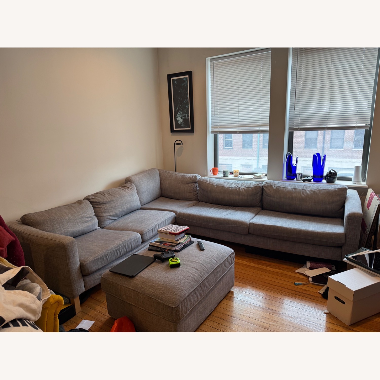 IKEA Light Gray 3+ Piece Sectional - image-3