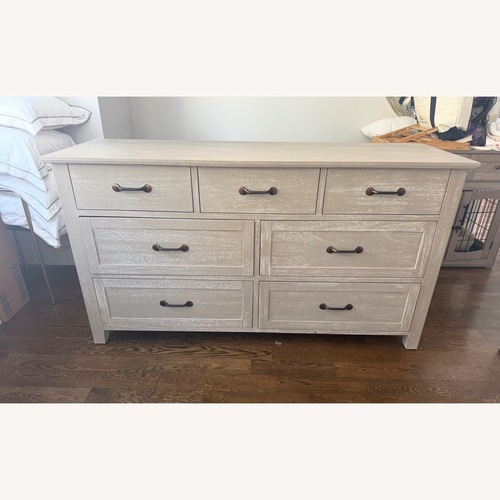 Used Pottery Barn Stratton Extra Wide Dresser for sale on AptDeco