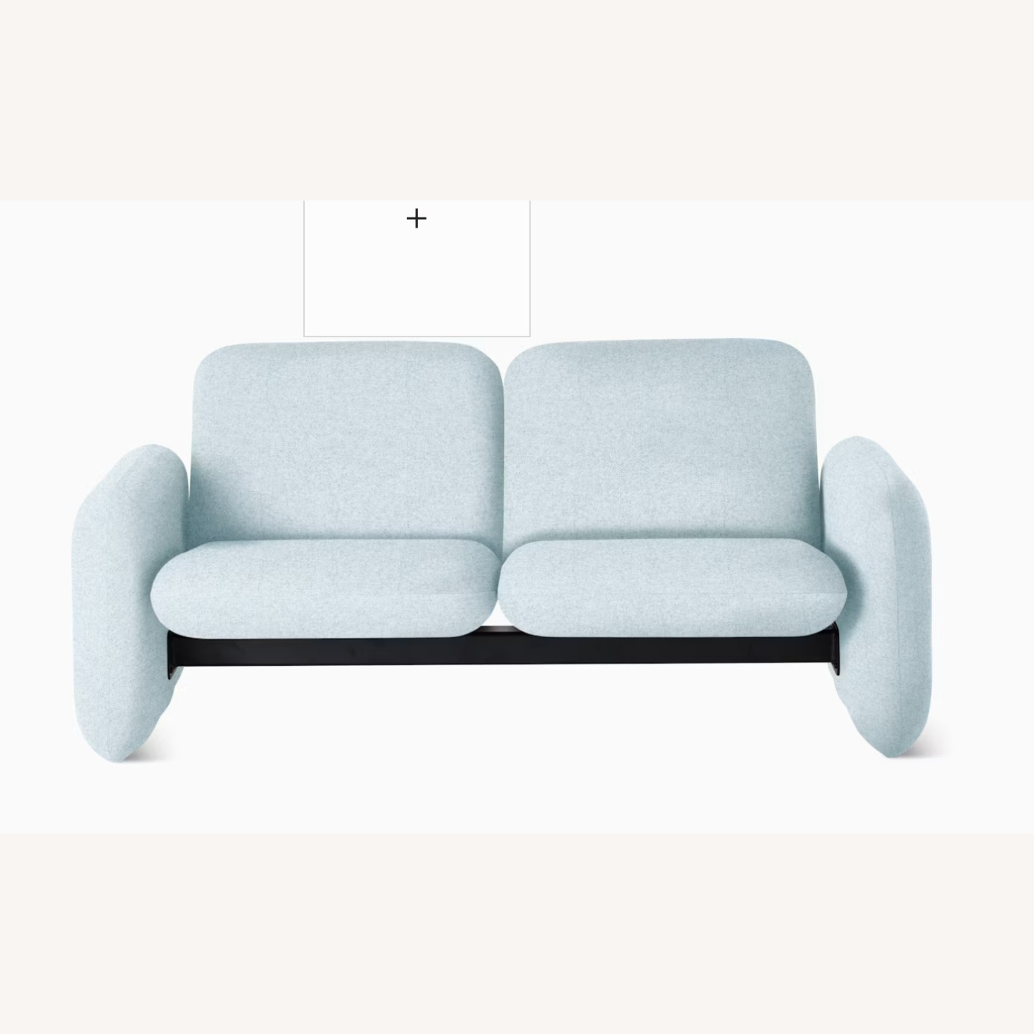 Herman Miller Blue Wool 2 Seater Sofa - image-3