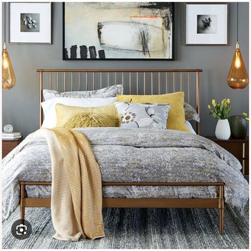 Used Ethan Allen Emmett Metal Bed for sale on AptDeco