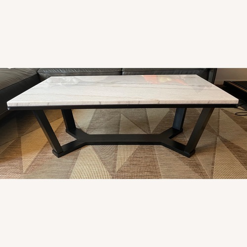 Used Signature Design Marble Coffee Table for sale on AptDeco