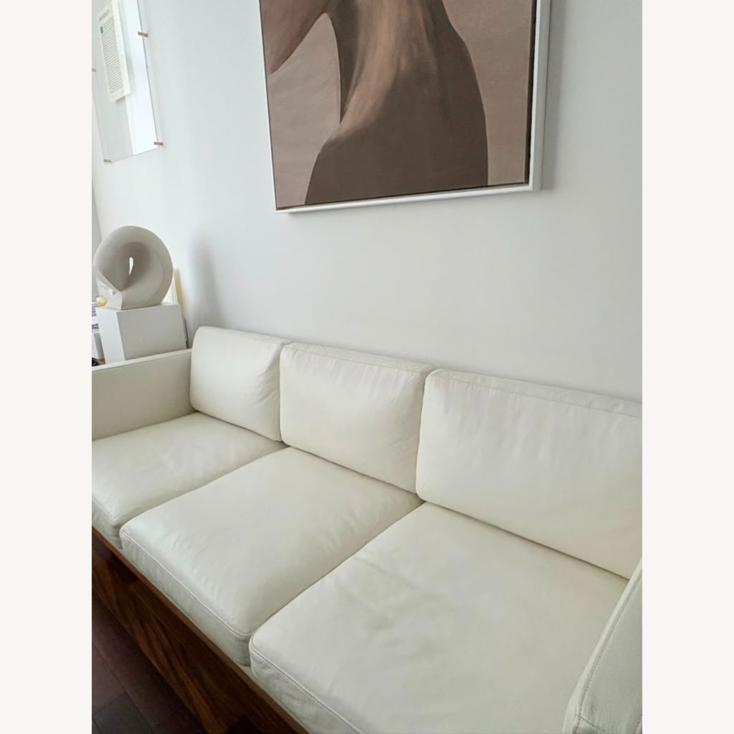Kardiel White Leather Sofa  - image-3